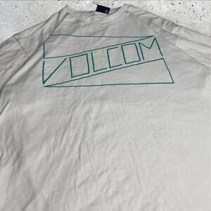 Vintage Volcom TShirt Men Surf‎ Skate Short Sleeve Spell Out Size L